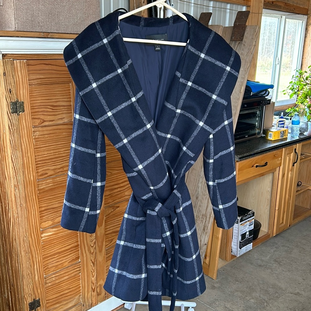 Ann Taylor Shawl collar wrap coat